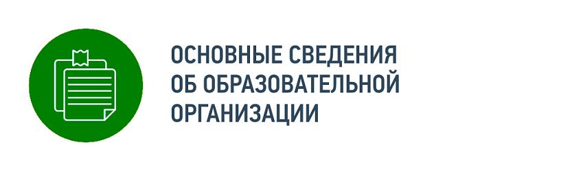 Основные сведения об образовательной организации
